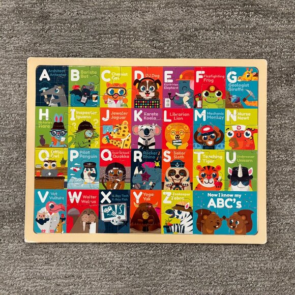 Alphabet Puzzle - 48 Pieces - Toddler Puzzle - Vibrant Colors - ABCs - Picture 1 of 9